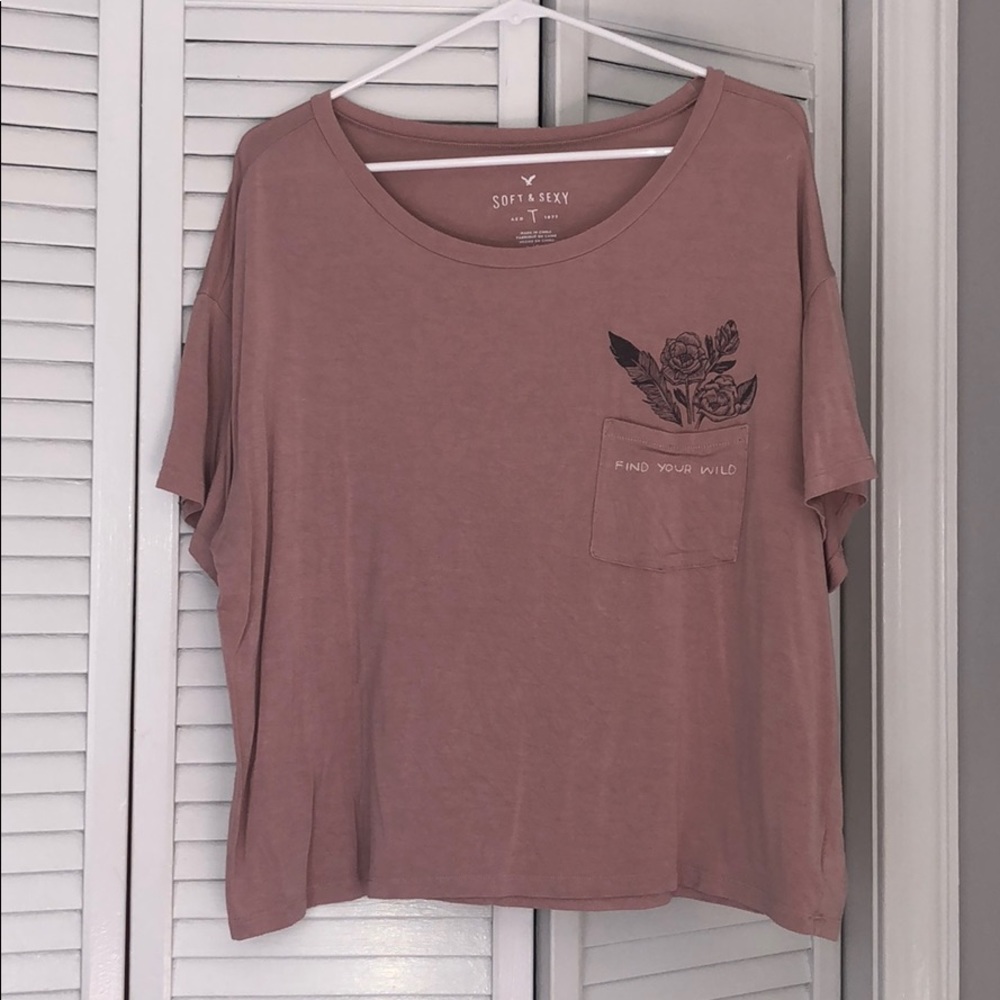 American Eagle Soft & Sexy Pink T-Shirt